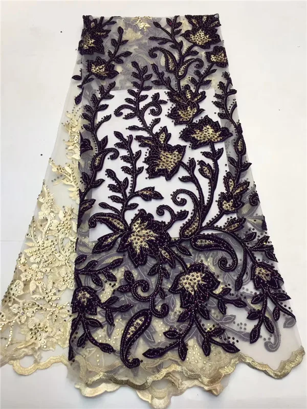 Винный Цвет африканская кружевная ткань 2018 Высококачественная французская