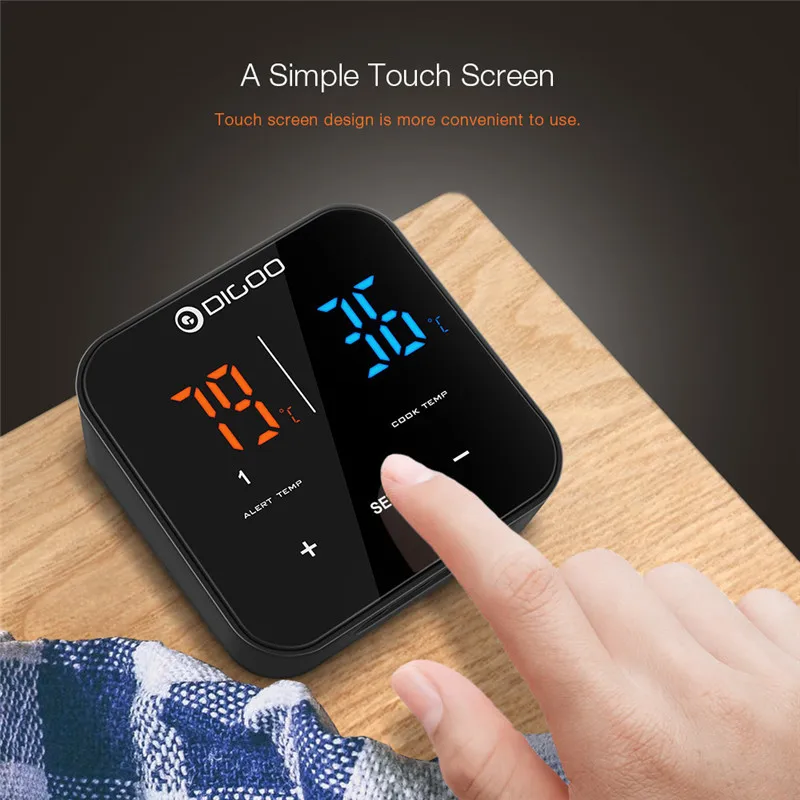 Digoo DG FT2303 трехканальный умный bluetooth приложение управления барбекю термометр