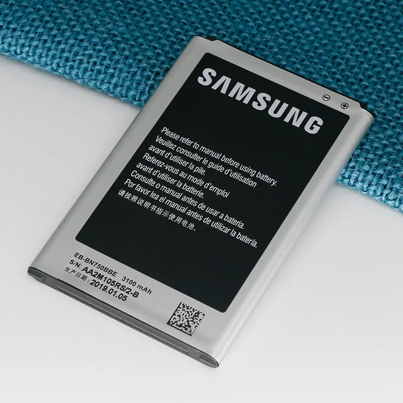 Аккумулятор для samsung Galaxy Note 3 Neo N750 N7505 N7502 3100 мАч EB-BN750BBE с NFC 100% оригинал | Мобильные