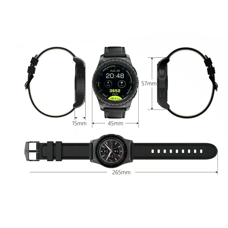Смарт часы KingWear KW28 1 3 дюйма умные с напоминанием о малоподвижности пульсометром