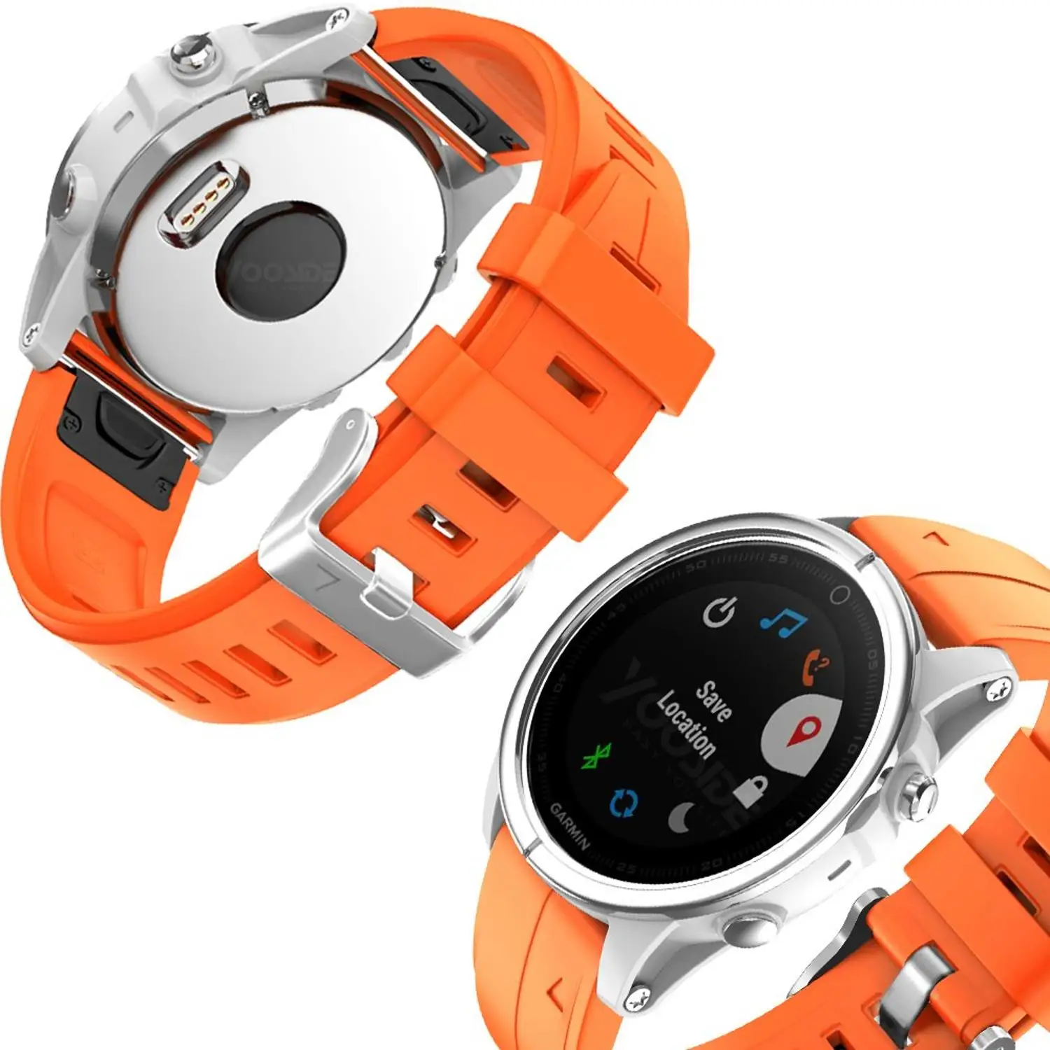 YOOSIDE ремешок для часов Fenix 6S 20 мм Quick Fit силиконовый спортивный водонепроницаемый браслет для Garmin Fenix 5S/5S Plus Smartwatch