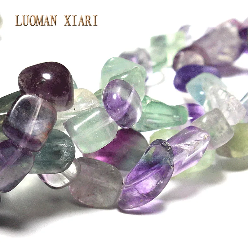 Опт гравия неправильной формы 7 9 мм Натуральная флюоритовая Хрустальная бусина