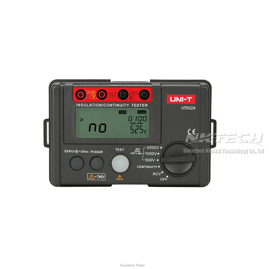 UNI T UT502A 2500V Мегаомметр тестер сопротивления заземления мегомметр вольтметр