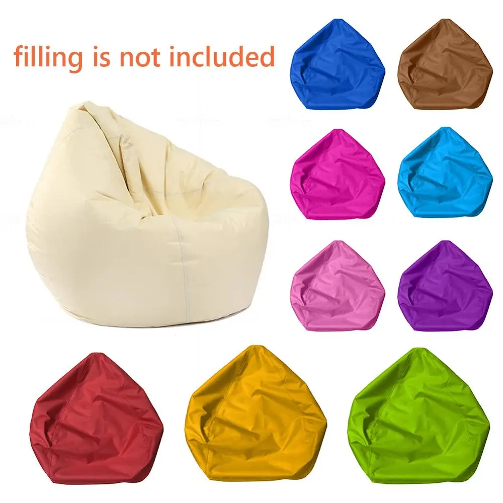 

Lazy BeanBag Sofas Cover Chairs without Filler Oxford Cloth Lounger Seat Bean Bag Pouf Puff Couch Tatami Living Room