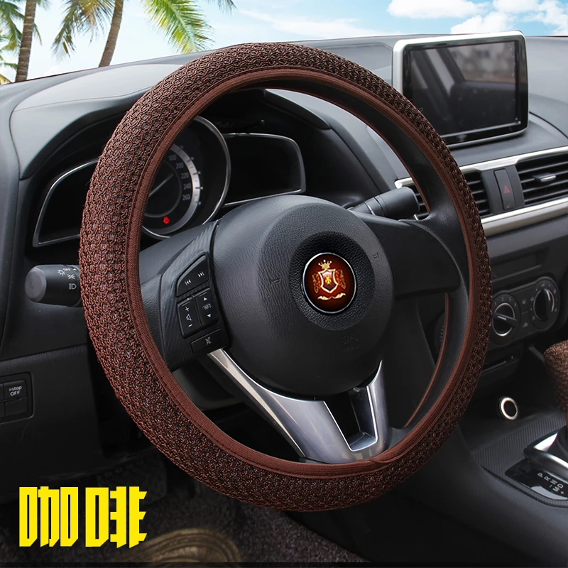 Новые чехлы на руль универсальные всесезонные шелковые Нескользящие