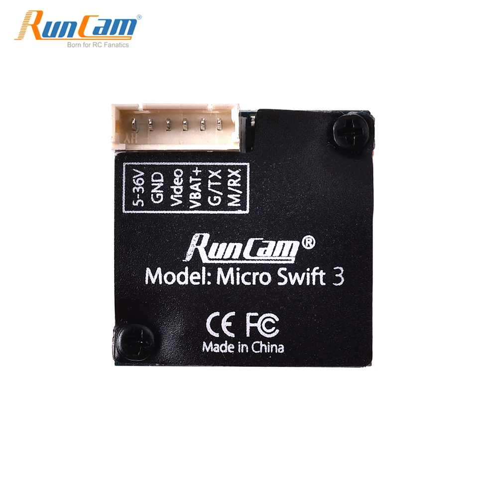 RunCam Micro Swift 3 V2 FPV камера 600TVL 1/3 &quotSONY Super HAD II CCD датчик изображения 2 1 мм объектив для