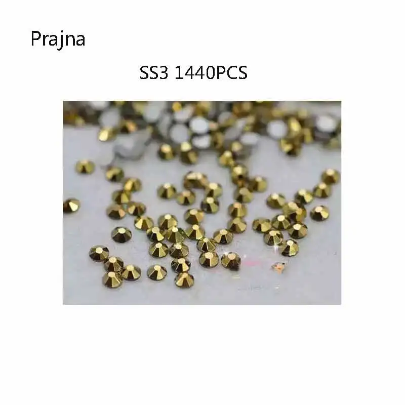 Акриловые туфли Mine Silver SS3 Стразы 1440 шт. аппликация горячей фиксации плоская
