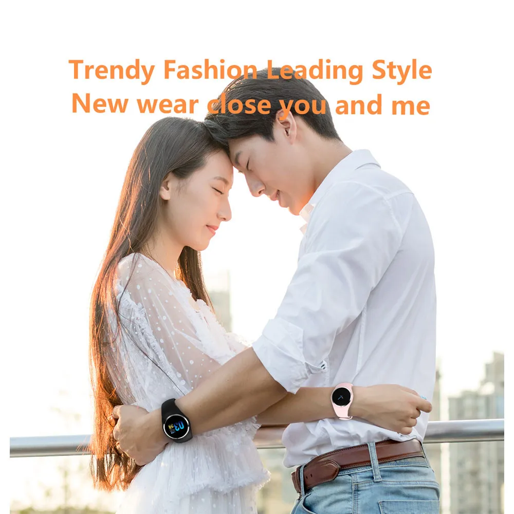 Q1 Smart band Bluetooth 4.0 Waterproof Watch Color Touch Screen Fashion Round Passometer Monitor Heart Rate Clock | Электроника