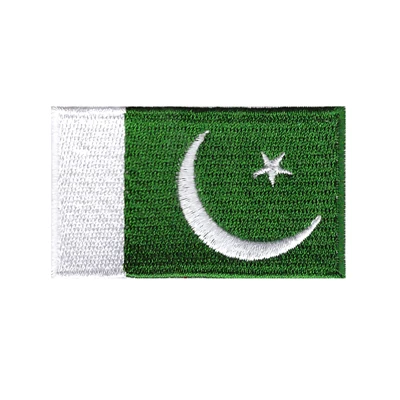 Pakistan Азиатский флаг вышивка железа на патчи аппликация на одежду стикер - Цвет: Pakistan