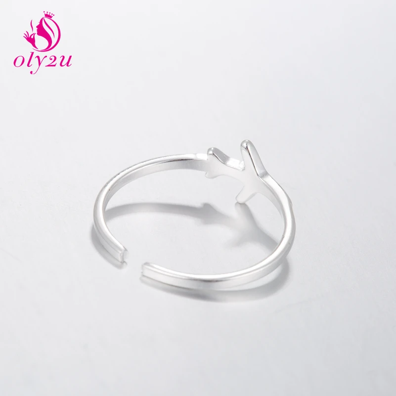 Oly2u Simple Flat Adjustable Open Rings for Women Kids Birthday Present Wedding | Украшения и аксессуары