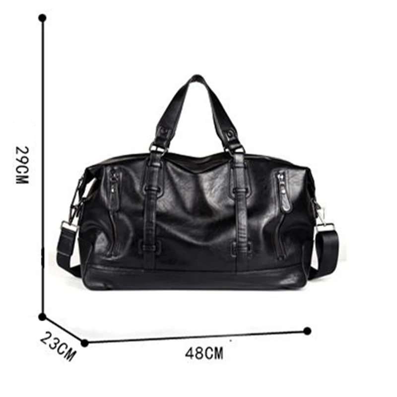 Travel Bags Black Shoulder Handbag Messenger Bag Tote  Large-Capacity Portable Shoulder Bags Men's Fashion Travel Bags Package