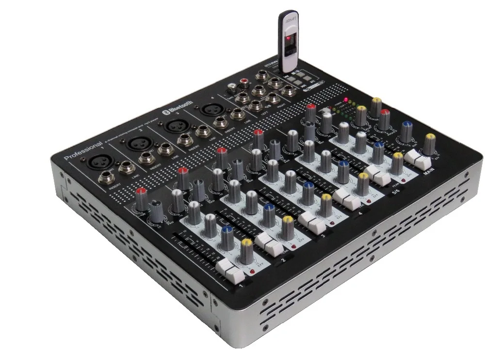STARAUDIO Профессиональный DJ сценический клуб аудио 6 канальный USB Mp3 Bluetooth миксер SMX