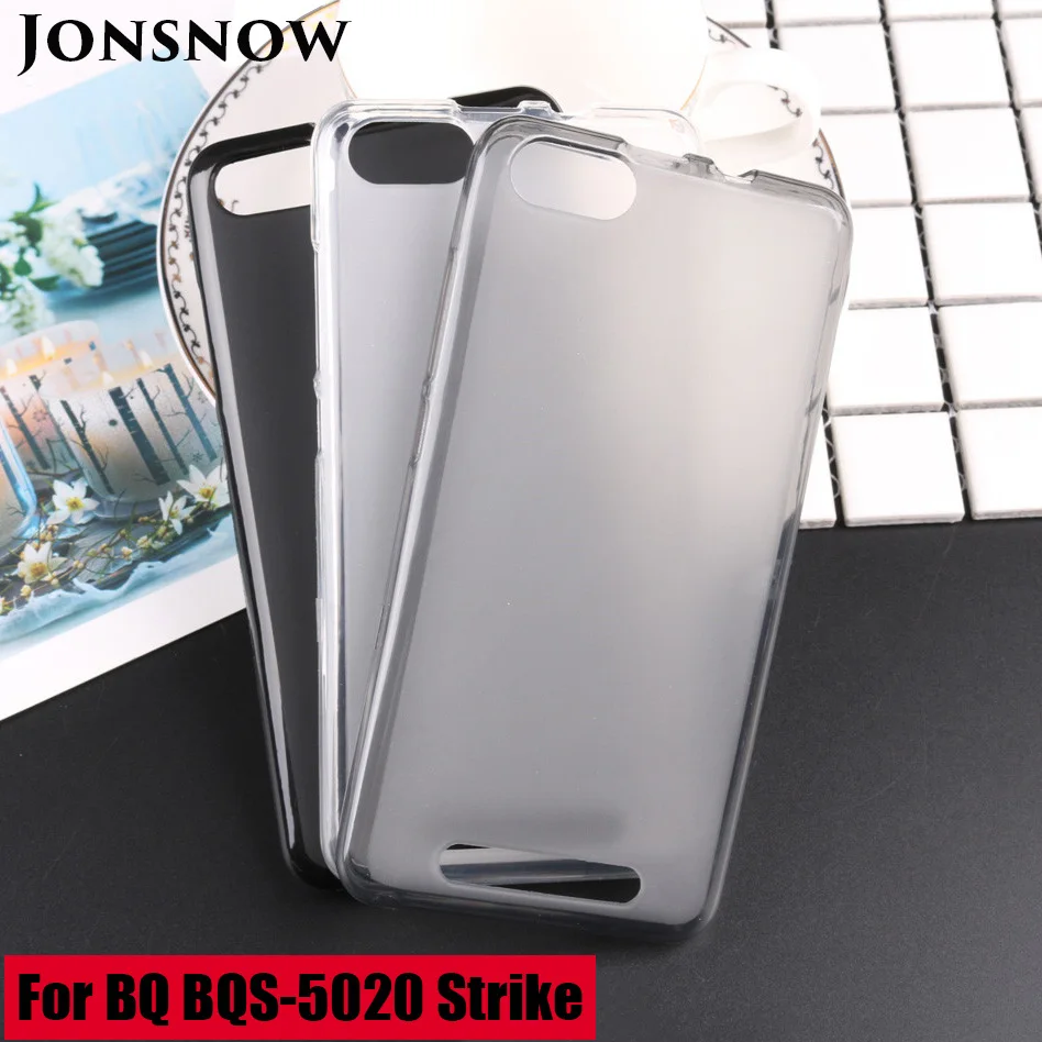 JONSNOW Soft Case for BQ Strike BQS-5020 Pudding Anti Skid Skin Gel Transparent Phone Back Protective Cover BQS 5020 |