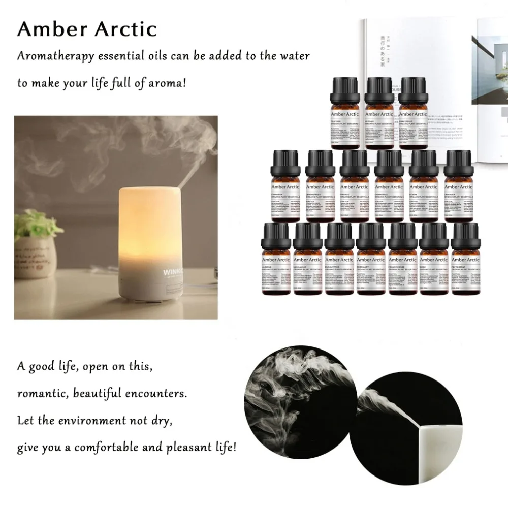 Rose10ml чистое растительное эфирное масло массажное для тела расслабляющее нервное
