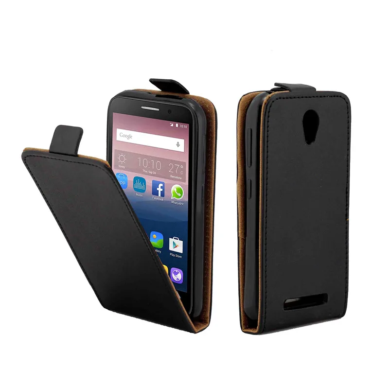 Бизнес кожаный чехол для Coque zte лезвие A110 Вертикальная откидная крышка Card Slot