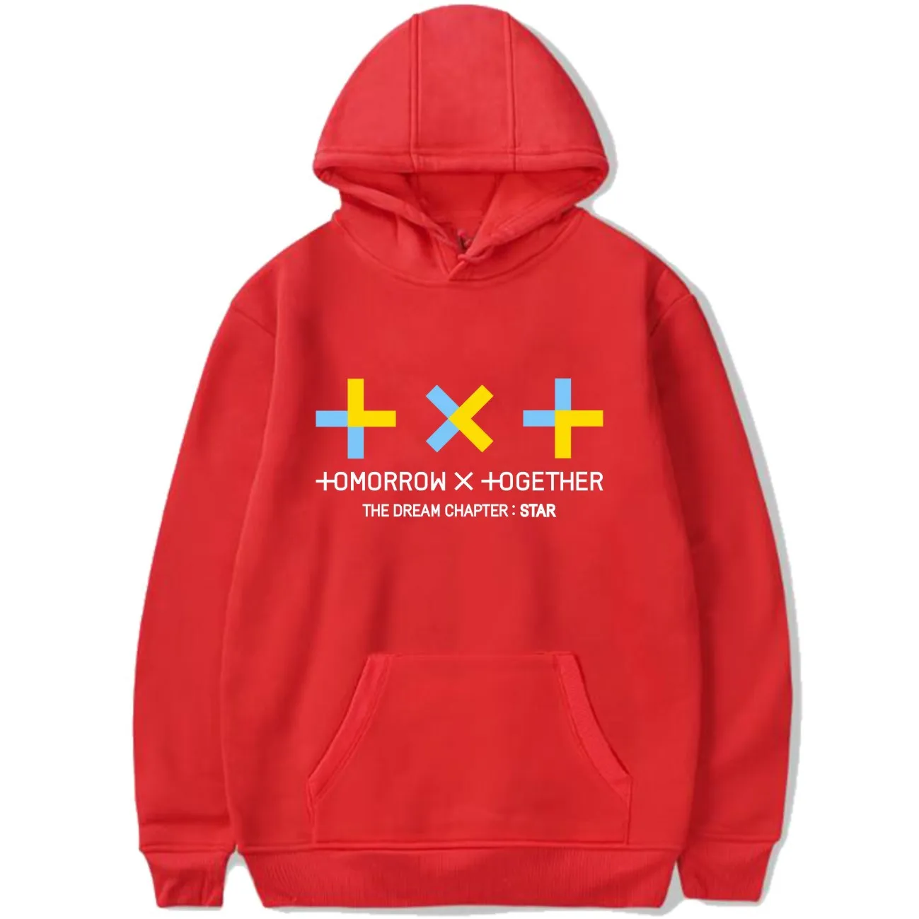 Kpop Txt/толстовка с капюшоном надписью The Dream Chapter и Star K-pop Harajuku TOMORROW X TOGETHER пуловер