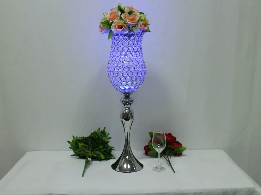 

20pcs/lot crystal candle holder wedding centerpiece D20cm by H70CM Tall