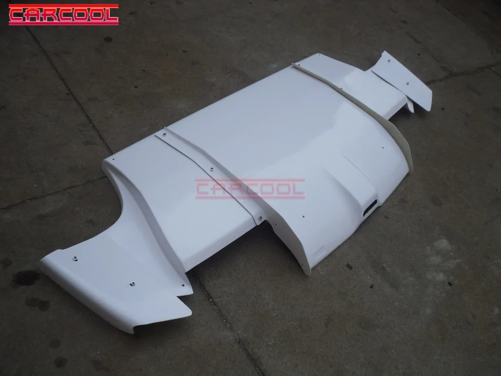Стайлинг автомобиля FRP задний диффузор сплиттер с боковым адаптером и