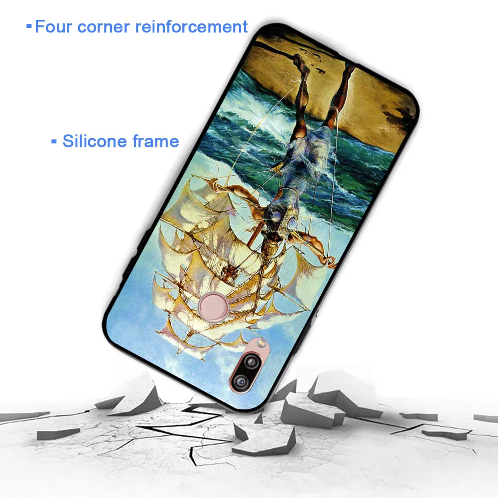 Salvador Dali Soft Case for Huawei P8 P9 Lite Mini P10 P20 P30 Plus Pro P Smart Z 2019 |