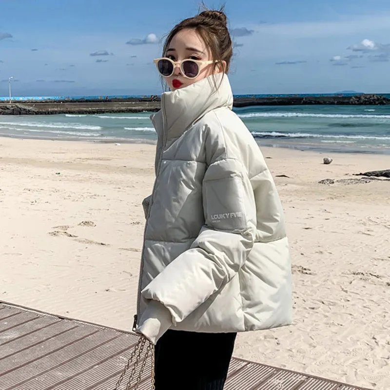 2019 модная осенне-зимняя куртка женские парки повседневные свободные пальто с