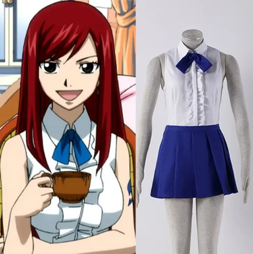 По мотивам аниме Хвост Феи Эрза Скарлет обычную одежду Fairy Tail (Guild) карнавальный