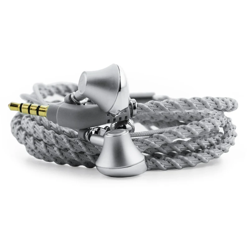 Wired Bracelet Earbuds Earphones With Microphone Remote 3.5mm Fabric Braided Earphone For iPhone and Android P30 | Электроника