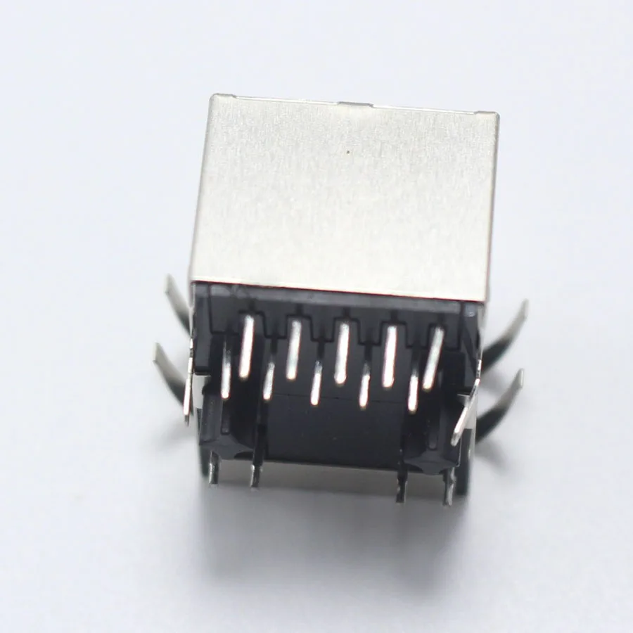 Горизонтальный фильтр HR911130C HY911130C со шрапнелем и светодиодной лампой RJ45 Gigabit Ethernet