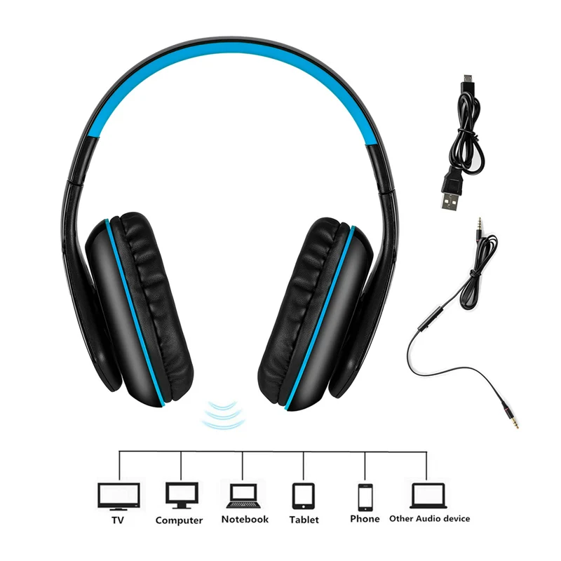 KOTION EACH B3506 Беспроводная bluetooth гарнитура складные игровые стерео наушники с