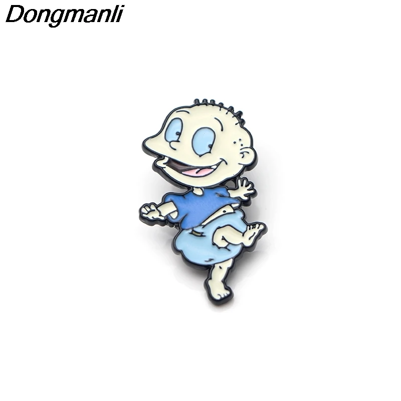 1 P3043 Dongmanli Rugratg Gowild милые металлические эмалированные булавки и броши для женщин и мужчин нагрудные булавки рюкзак сумки шляпа значок подарки - Окраска металла: 1