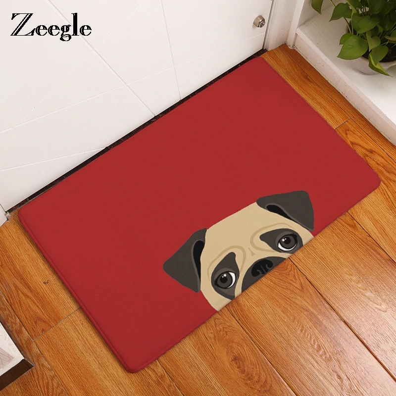 Zeegle открытый мультяшный собачий приветственный Напольный Коврик