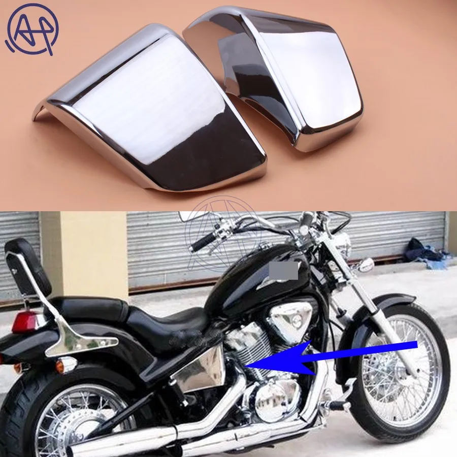 Хромированный пластиковый боковой обтекатель аккумулятора Подходит для Honda Shadow