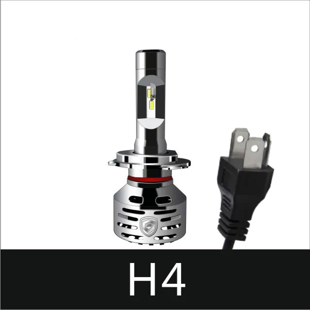 H4 Щит 2 шт автомобилей фары Алюминий светодиодный H7 H1 H3 H11 9005 9006 H4 12 V 6000 K 12000LM авто лампы высокой мощности IP68 - Испускаемый цвет: H4