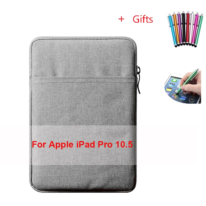 For iPad Pro10.5 Чехол-сумка для планшета для i Pad Pro 10,5 A1701 A1709 для i Pad Pro 9,7 дюймов модель A1673 A1674 A1675 чехол из закаленного стекла+ бесплатно - Цвет: For iPad Pro10.5