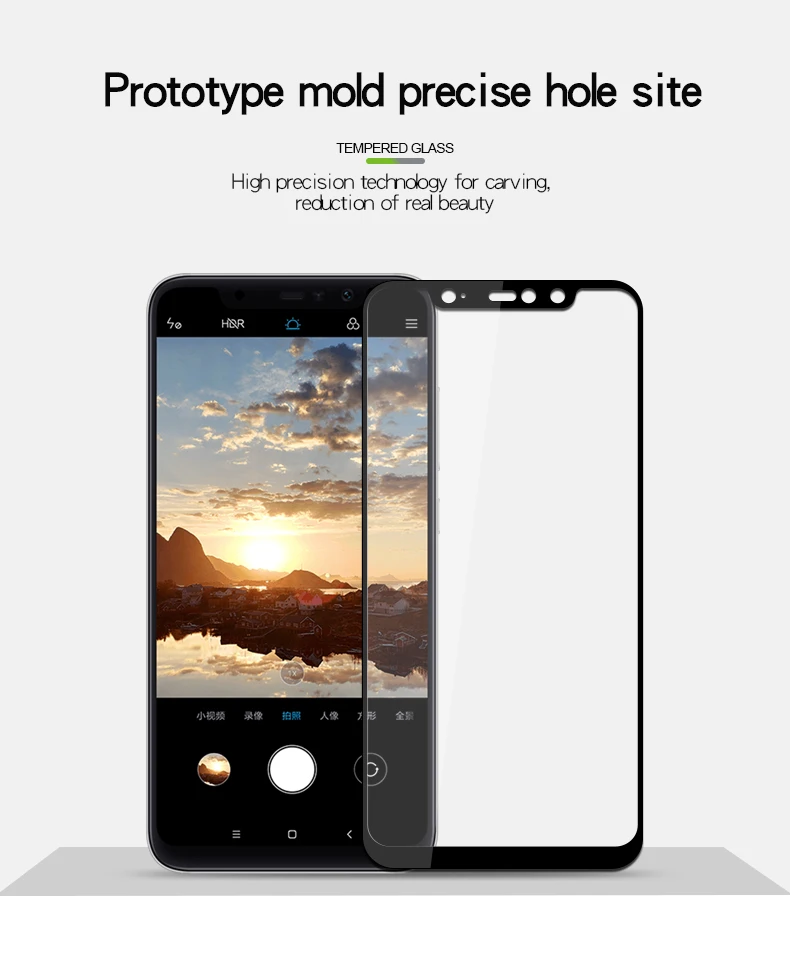 2 шт. закаленное стекло для Xiaomi Redmi Note 6 защита экрана полное покрытие Pro 3D пленка с