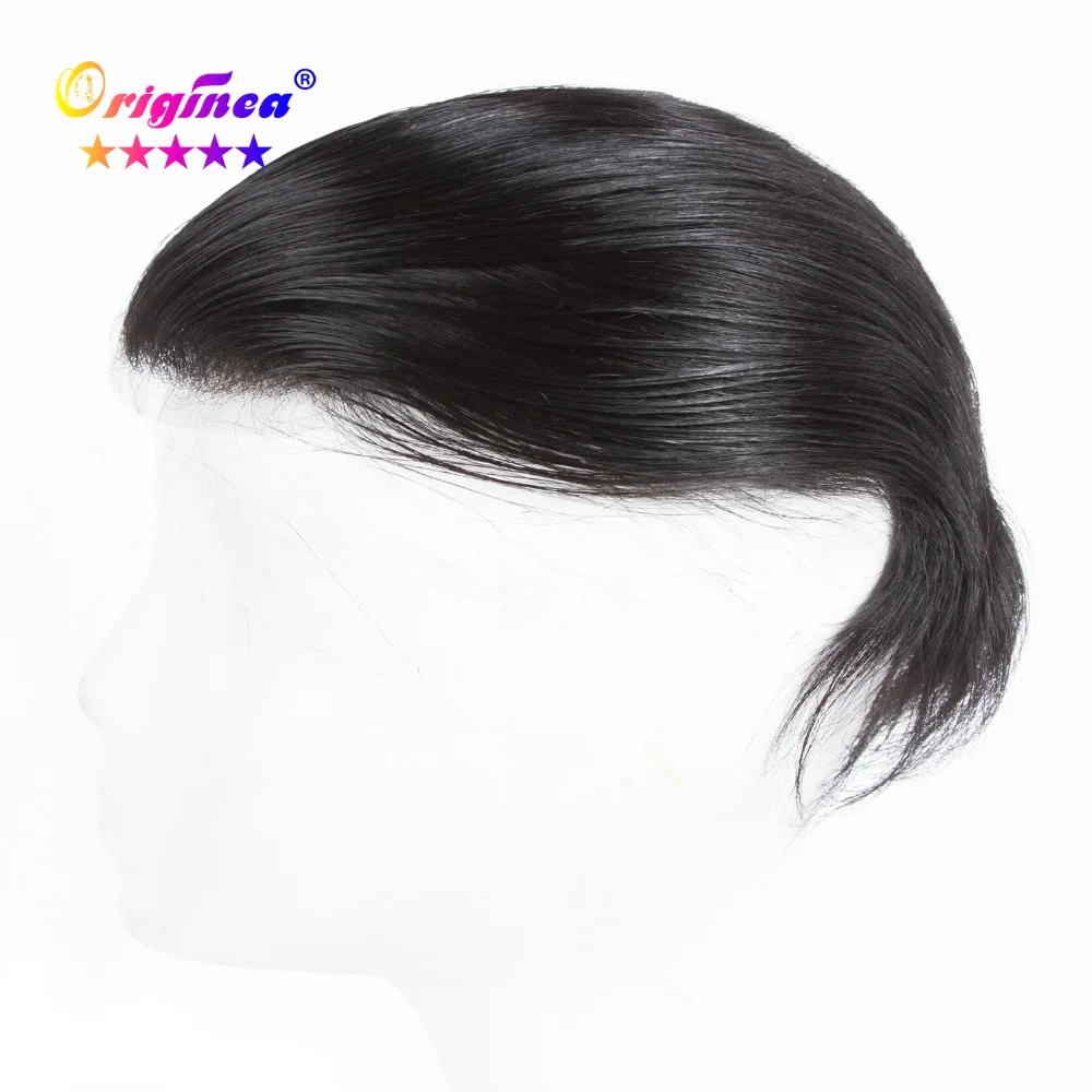 Originea Men's Toupee 6 inch Hair Pieces 100% Remy Human Replacement System for Men Net Base Size 12x19 cm/14x21 cm | Шиньоны и