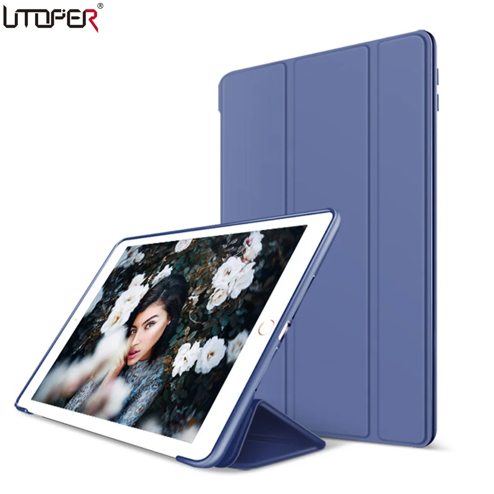 Цветной чехол UTOPER Trifold YiPPee для iPad Pro 9 7 дюйма флип-чехол из искусственной кожи с