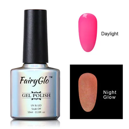 YGJ6711 FairyGlo 10 мл ночной Светящийся лак для ногтей замачиваемый УФ Светящийся лак для ногтей Гель-лак флуоресцентный Топ основа праймер чернила Shilak - Цвет: YGJ6711