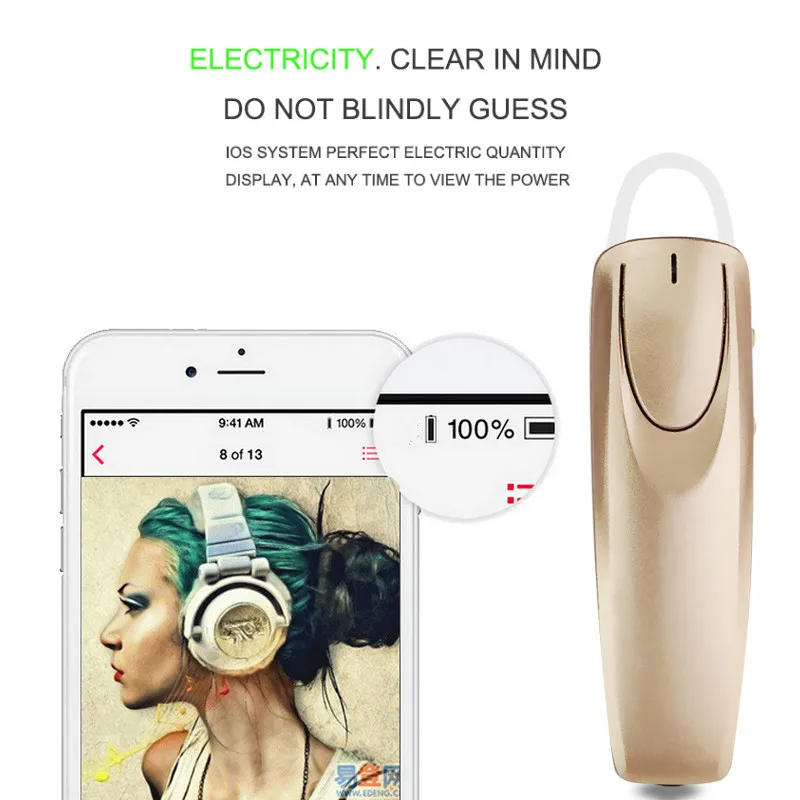 V4.0 Bluetooth гарнитура Спорт стерео Беспроводной наушники с микрофоном для iPhone samsung