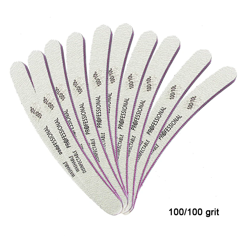 Пилочки для дизайна ногтей 2 шт./лот пилки маникюра 100/100 Грит|sponge nail file|nail filenail file