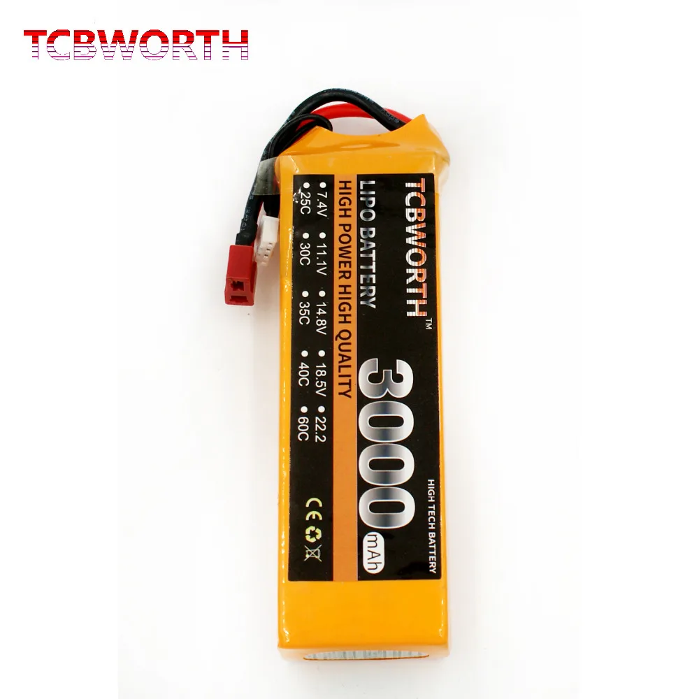 Аккумулятор TCBWORTH RC Airplane LiPo 3S 11 1 V 3000mAh 30C для радиоуправляемого вертолета