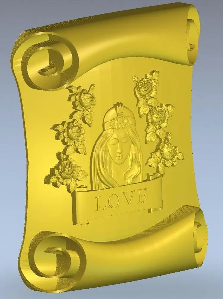 

3d модель, рельеф для ЧПУ в формате прокрутки STL