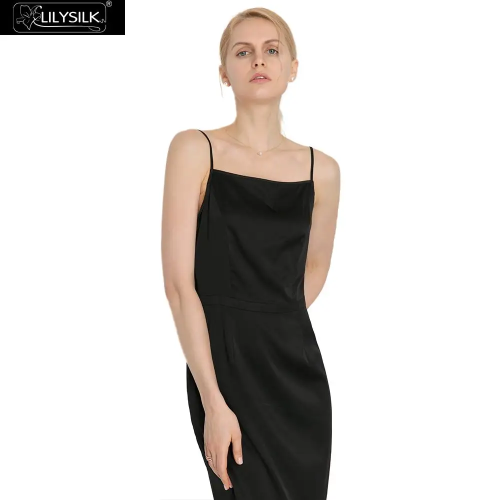 LILYSILK платье для женщин шелк Эластичный 19 мм Cami дамы Бесплатная доставка