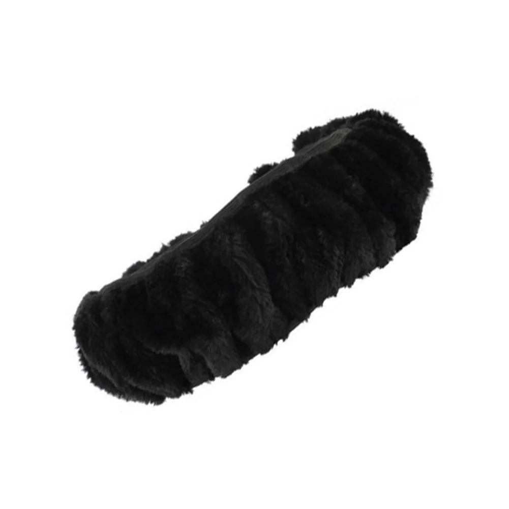 Мягкий эластичный плюшевый автомобиль Твердый накладки зимние руль Крышка для 35