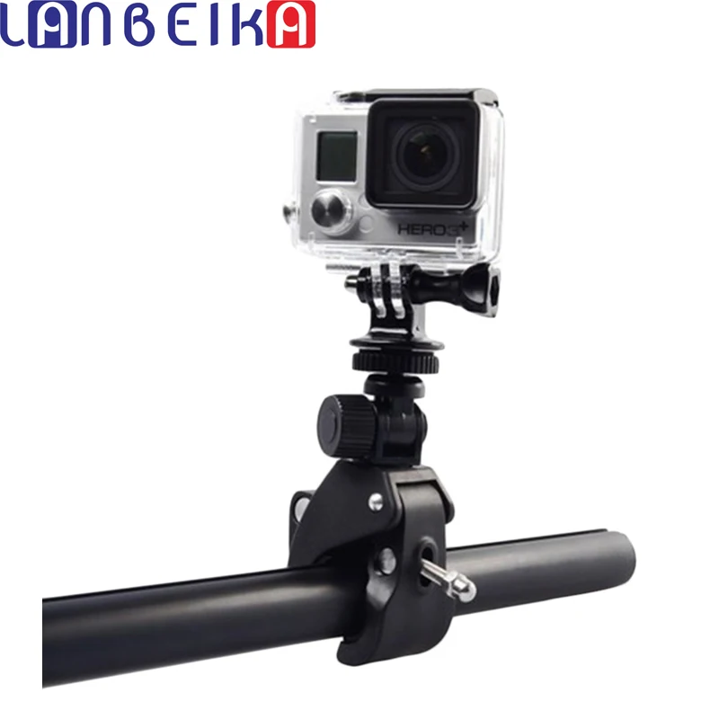 

LANBEIKA Bike Motorcycle Handlebar Camera Mount Tripod Adapter For SJCAM SJ5000 SJ4000 SJ8 Gopro Hero 11 10 9 8 DJI OSMO Action2