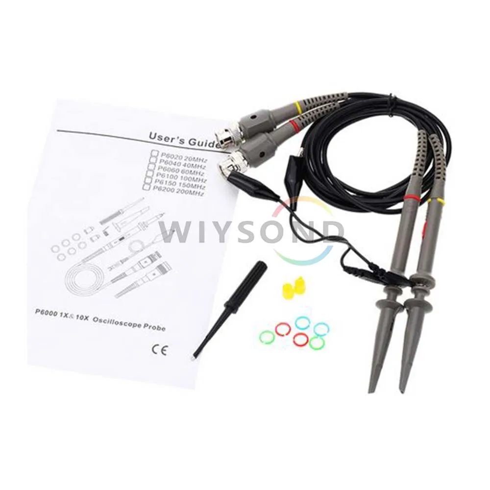 O017 2 шт. Новый x1 x10 1:10 P6020 20 МГц осциллограф клип зонд для Tektronix HP зонд|oscilloscope clip
