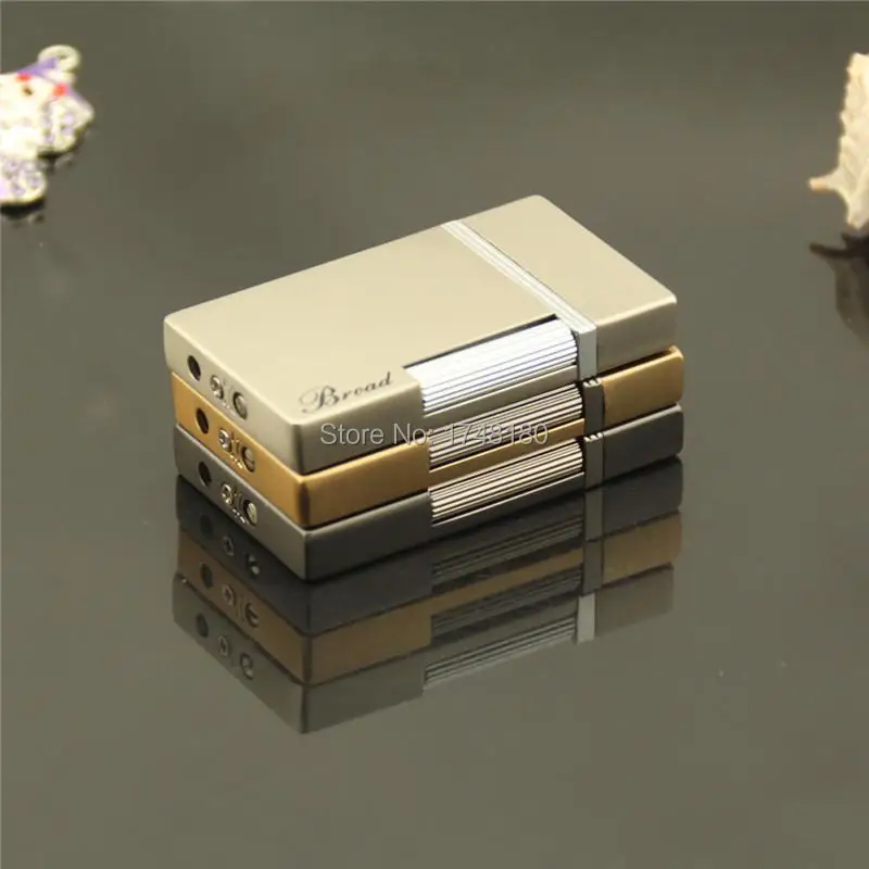 Кубический боковой шкив голая пламя кремневые зажигалки многоразовая