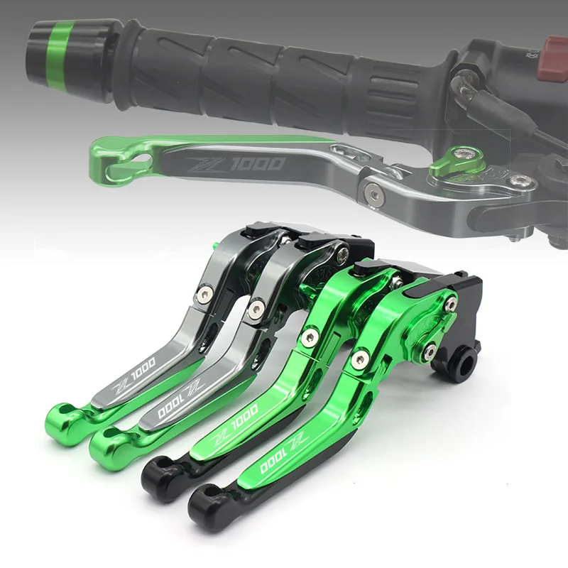 ЧПУ Мотоцикл Складные Выдвижные сцепные рычаги для Kawasaki Z250 Z300 Z750 Z800 Z900 Z1000 Z1000SX Z750R
