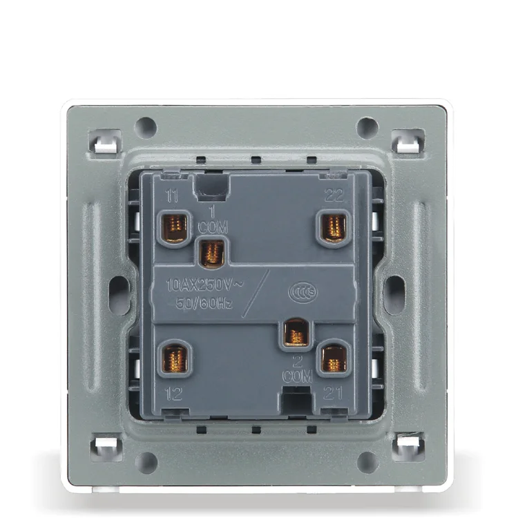 Home - Installed Wall Switch Socket 86 Type Concealed Black Steel Frame Double Open Dual Control PC 220V 10A | Обустройство дома