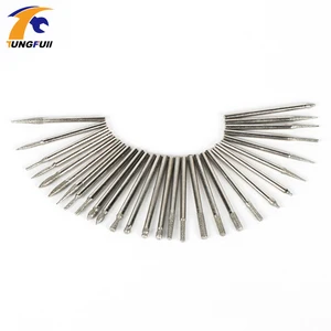 Набор инструментов TUNGFULL Dremel, комплект из 30 алмазных насадок для дрели, электроинструменты для алмазной полировки, абразивная Шлифовальная головка