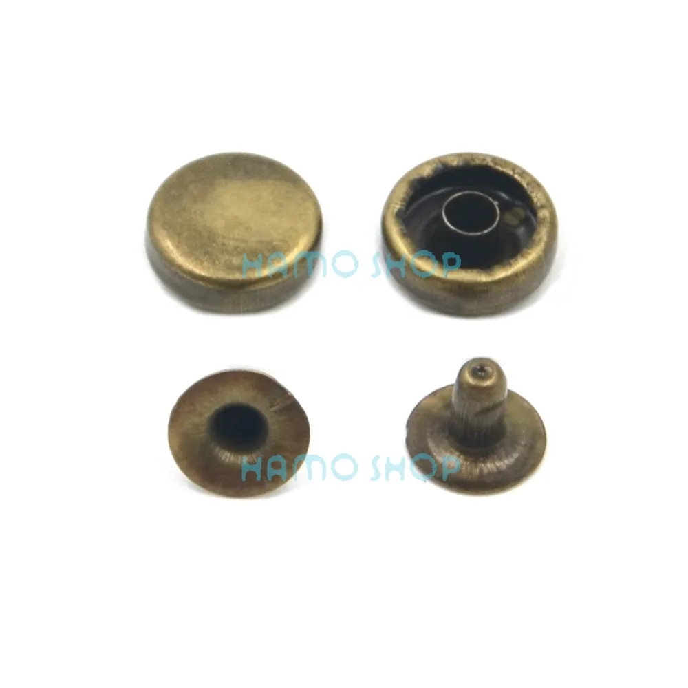 Круглые плоские металлические шпильки шипы размером 7 мм 50 шт.|spikes studs|metal spikesmetal